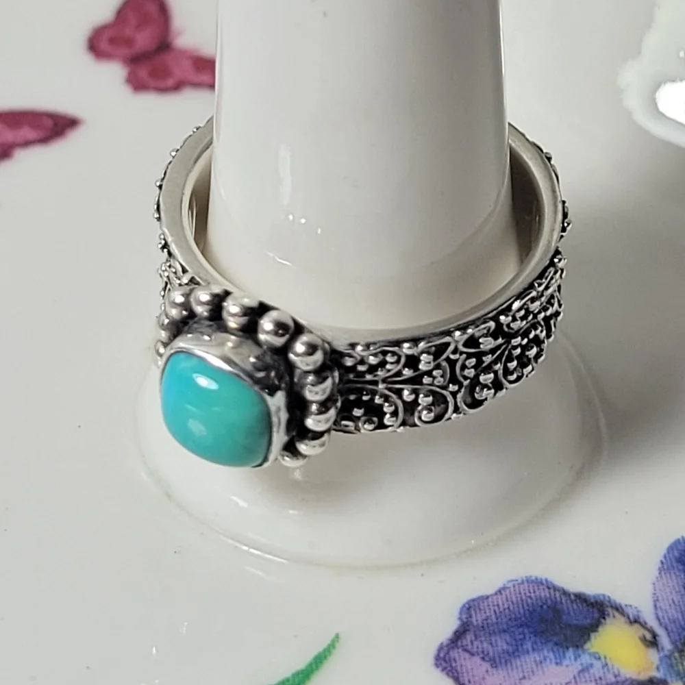 925-SILVER   VINTAGE RING SIZE 6 - Picture 7 of 16